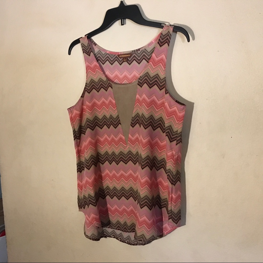 Hive & Honey Sheer Tank, Sz M